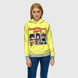 Толстовка-худи женская Tomodachi Game: аниме, цвет: 3D-меланж — фото 2