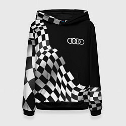 Женская толстовка Audi racing flag