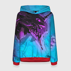 Толстовка-худи женская Neon Genesis Evangelion - Eva 01, цвет: 3D-красный