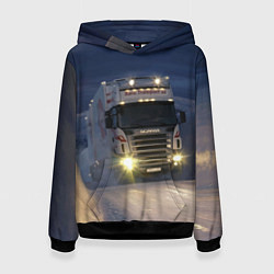 Женская толстовка Для фуры Scania нет преград