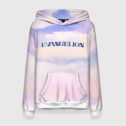 Женская толстовка Evangelion sky clouds