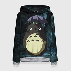 Женская толстовка Totoro in rain forest