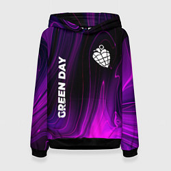 Толстовка-худи женская Green Day violet plasma, цвет: 3D-черный