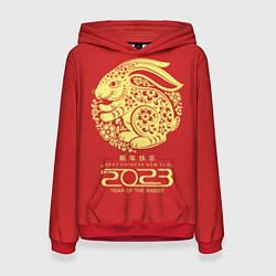 Женская толстовка 2023 year of the rabbit, happy chinese new year