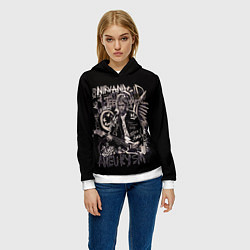 Толстовка-худи женская Nirvana collection, цвет: 3D-белый — фото 2