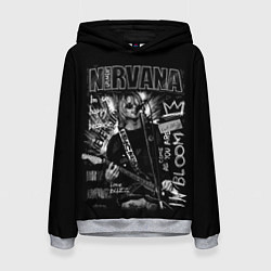 Толстовка-худи женская Nirvana Song life, цвет: 3D-меланж