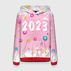 Женская толстовка White and pink 2023