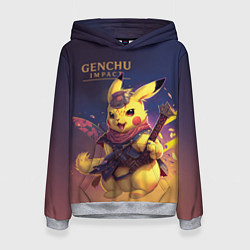 Толстовка-худи женская Genchu impact, цвет: 3D-меланж