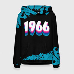 Толстовка-худи женская Made in 1966: vintage art, цвет: 3D-черный