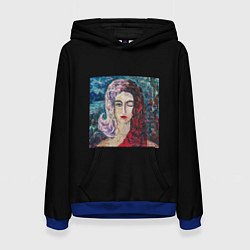 Толстовка-худи женская Три дня дождя - когда ты откроешь глаза, цвет: 3D-синий