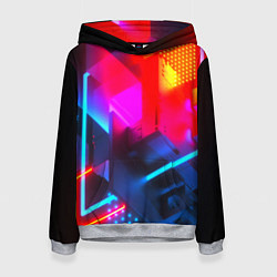 Женская толстовка Neon stripes color