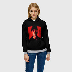 Толстовка-худи женская Три дня дождя - отпускай, цвет: 3D-меланж — фото 2