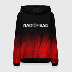 Женская толстовка Radiohead red plasma