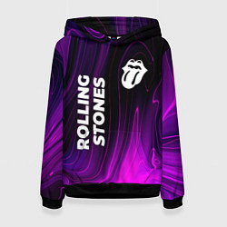 Женская толстовка Rolling Stones violet plasma