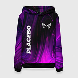 Толстовка-худи женская Placebo violet plasma, цвет: 3D-черный