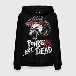 Женская толстовка Punks not dead - анархия