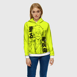 Толстовка-худи женская Aza Chobei, цвет: 3D-белый — фото 2