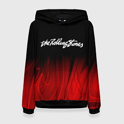 Толстовка-худи женская Rolling Stones red plasma, цвет: 3D-черный