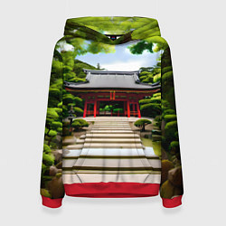 Женская толстовка Японский храм синто