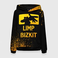 Толстовка-худи женская Limp Bizkit - gold gradient, цвет: 3D-черный