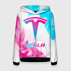 Женская толстовка Tesla neon gradient style