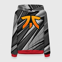 Толстовка-худи женская Fnatic - монохромная, цвет: 3D-красный