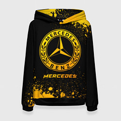 Женская толстовка Mercedes - gold gradient