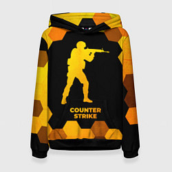 Женская толстовка Counter Strike - gold gradient