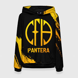 Женская толстовка Pantera - gold gradient