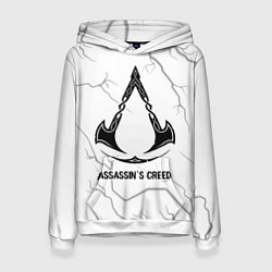 Женская толстовка Assassins Creed glitch на светлом фоне