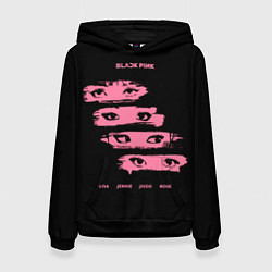 Толстовка-худи женская Blackpink Eyes, цвет: 3D-черный