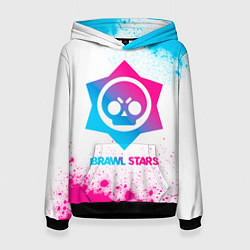 Женская толстовка Brawl Stars neon gradient style