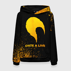 Толстовка-худи женская Date A Live - gold gradient, цвет: 3D-черный
