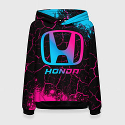 Женская толстовка Honda - neon gradient