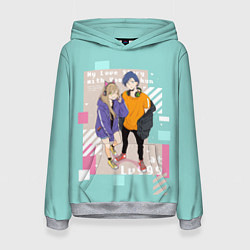 Женская толстовка Любовь 999 уровня к Ямаде