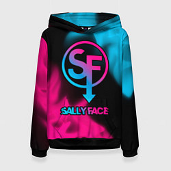 Женская толстовка Sally Face - neon gradient