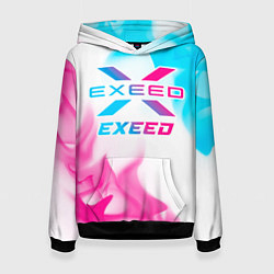 Женская толстовка Exeed neon gradient style