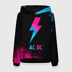 Женская толстовка AC DC - neon gradient