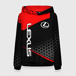 Толстовка-худи женская Lexus - red sportwear, цвет: 3D-черный