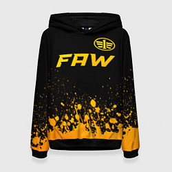 Женская толстовка FAW - gold gradient: символ сверху