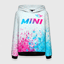 Женская толстовка Mini neon gradient style: символ сверху