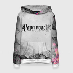 Толстовка-худи женская Papa Roach grey, цвет: 3D-белый