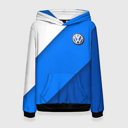 Женская толстовка Volkswagen - голубые линии