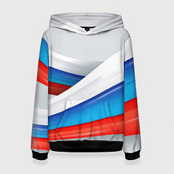 Женская толстовка Российские флаги