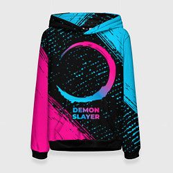 Женская толстовка Demon Slayer - neon gradient