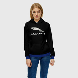 Толстовка-худи женская Jaguar sport brend, цвет: 3D-синий — фото 2
