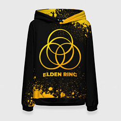 Женская толстовка Elden Ring - gold gradient