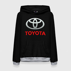 Толстовка-худи женская Toyota sport car, цвет: 3D-меланж