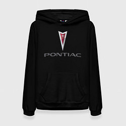 Толстовка-худи женская Pontiac auto, цвет: 3D-черный