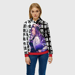 Толстовка-худи женская Прекрасная Шинобу Кочо, цвет: 3D-красный — фото 2